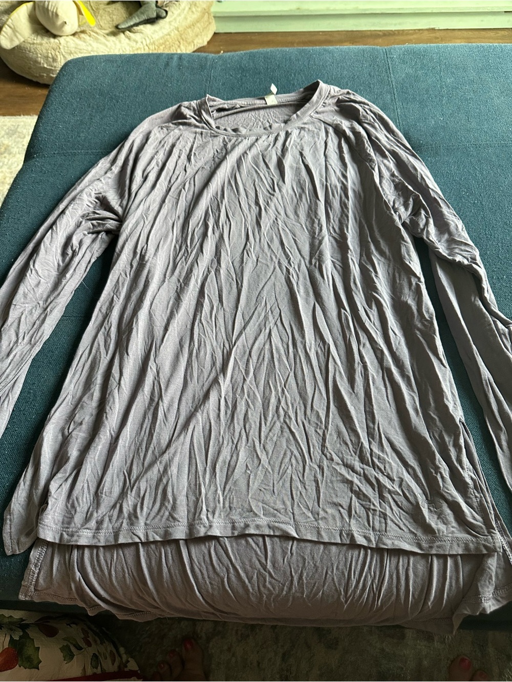 Under Armour Lavender Gray Long Sleeve Top